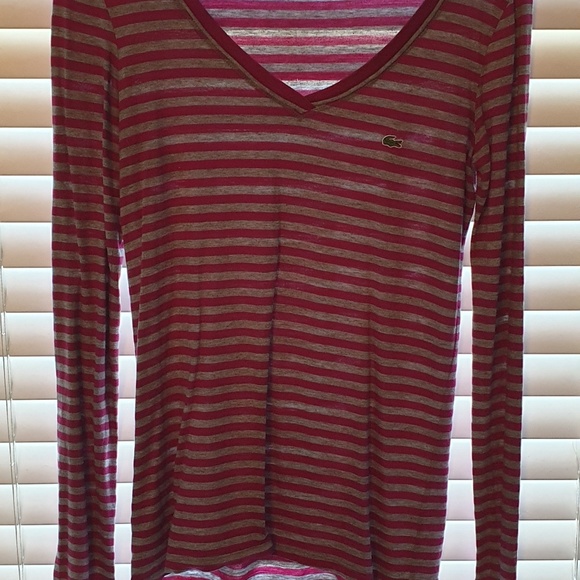 Women's Lacoste Long Sleeve Shirt 38 - Picture 1 of 3